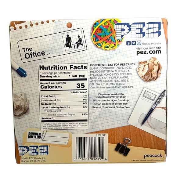The Office Pam and Jim PEZ Dispensers New in Office Themed Box with PEZ Candy - Picture 5 of 6